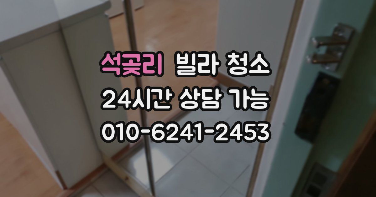 석곶리 빌라 청소