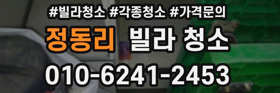 정동리 빌라 청소