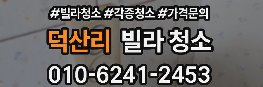 덕산리 빌라 청소