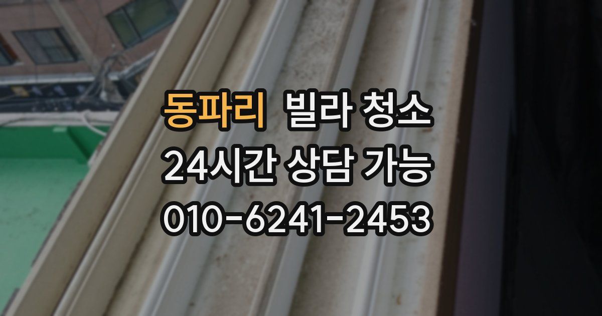 동파리 빌라 청소