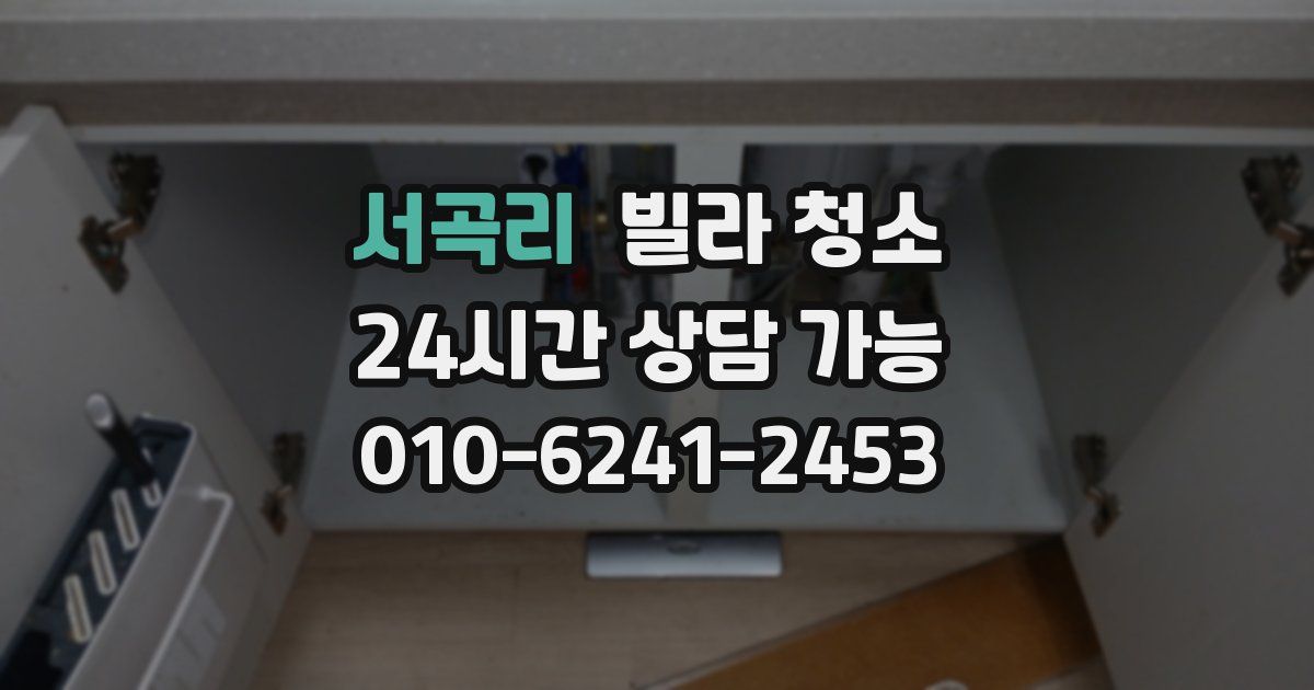 서곡리 빌라 청소