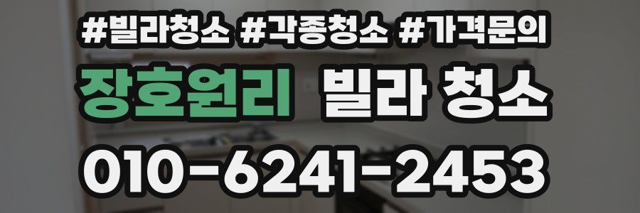 장호원리 빌라 청소