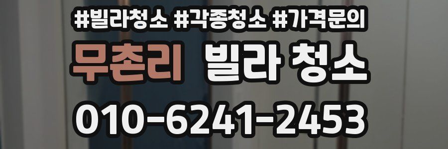 무촌리 빌라 청소