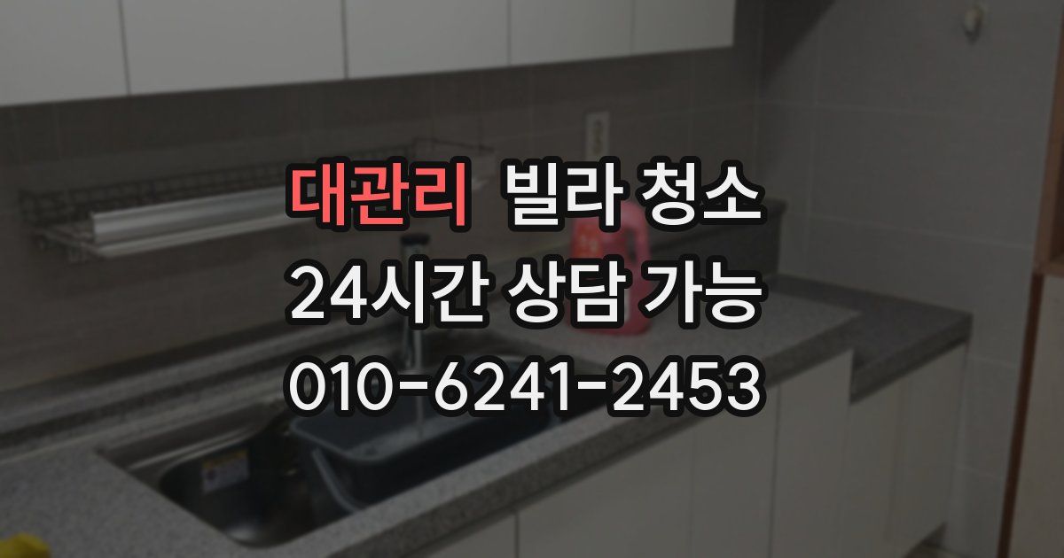 대관리 빌라 청소