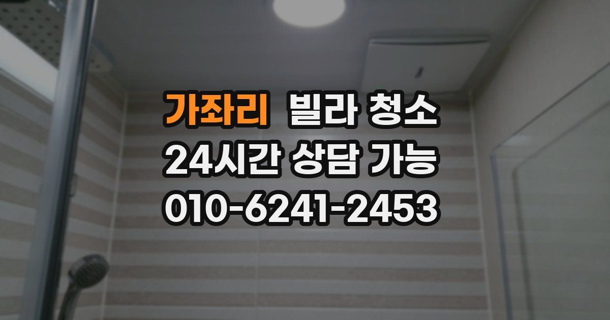 가좌리 빌라 청소