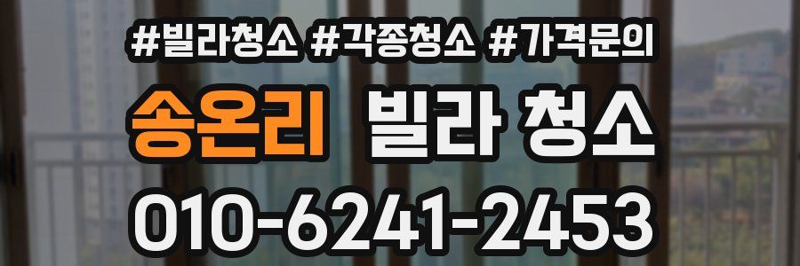 송온리 빌라 청소