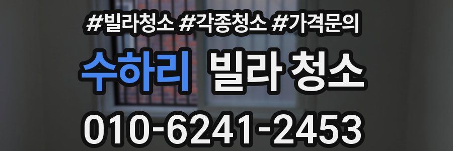 수하리 빌라 청소