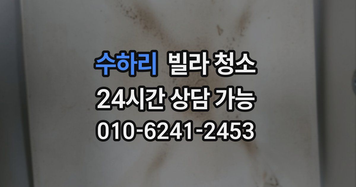 수하리 빌라 청소