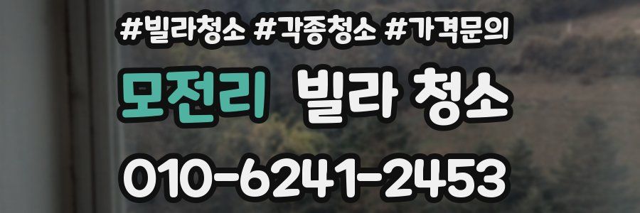 모전리 빌라 청소