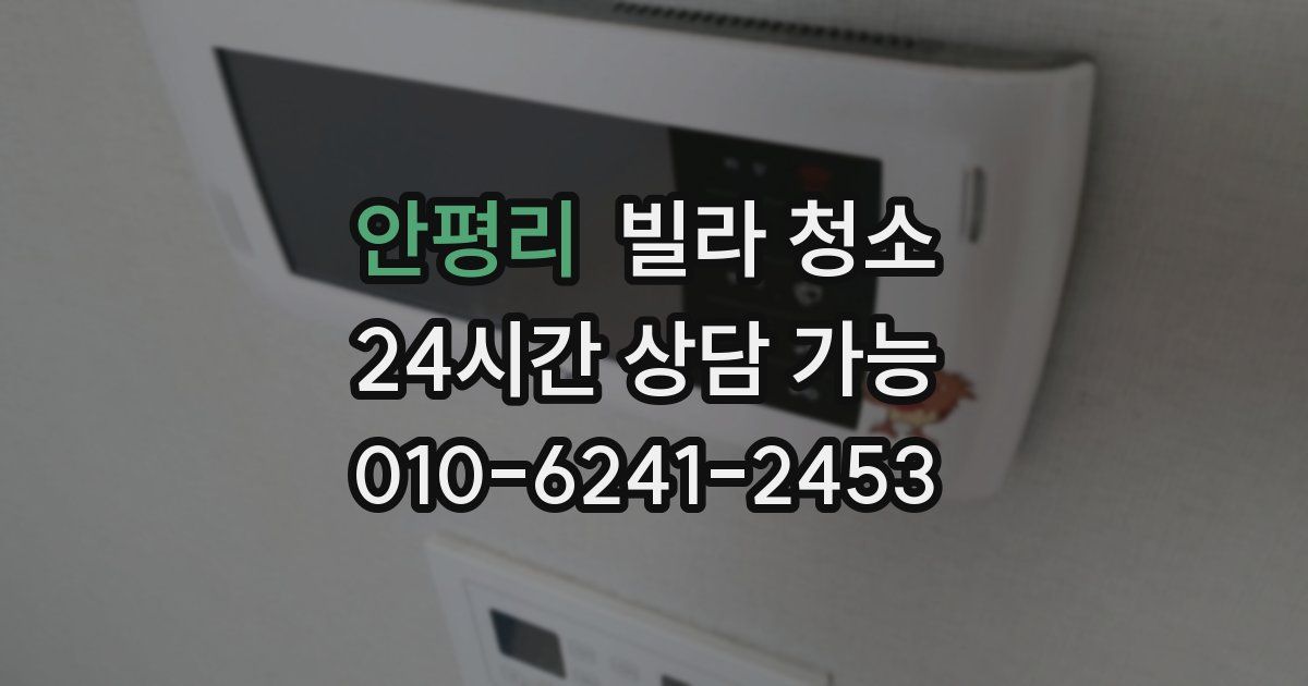 안평리 빌라 청소