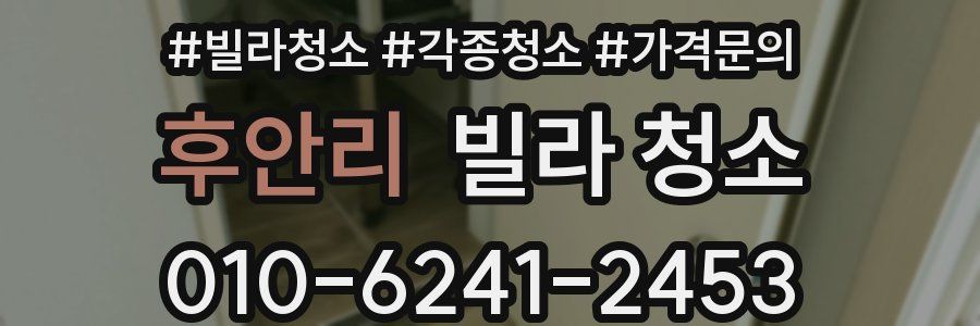 후안리 빌라 청소