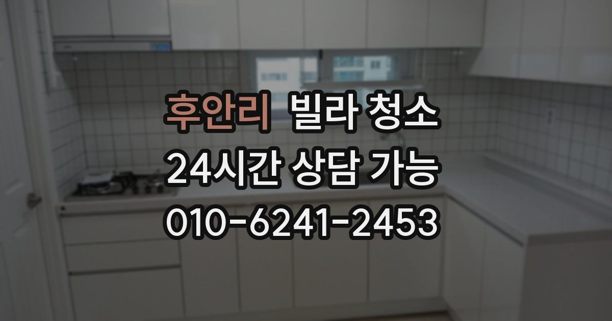 후안리 빌라 청소