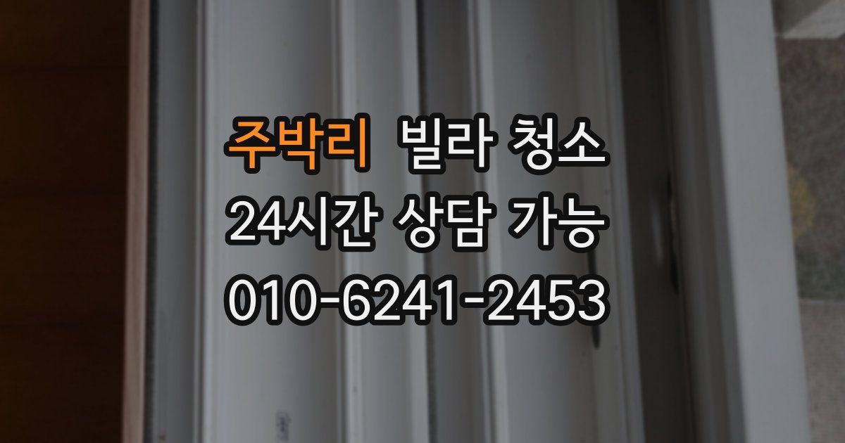 주박리 빌라 청소