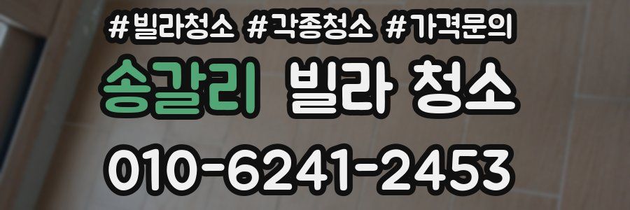 송갈리 빌라 청소