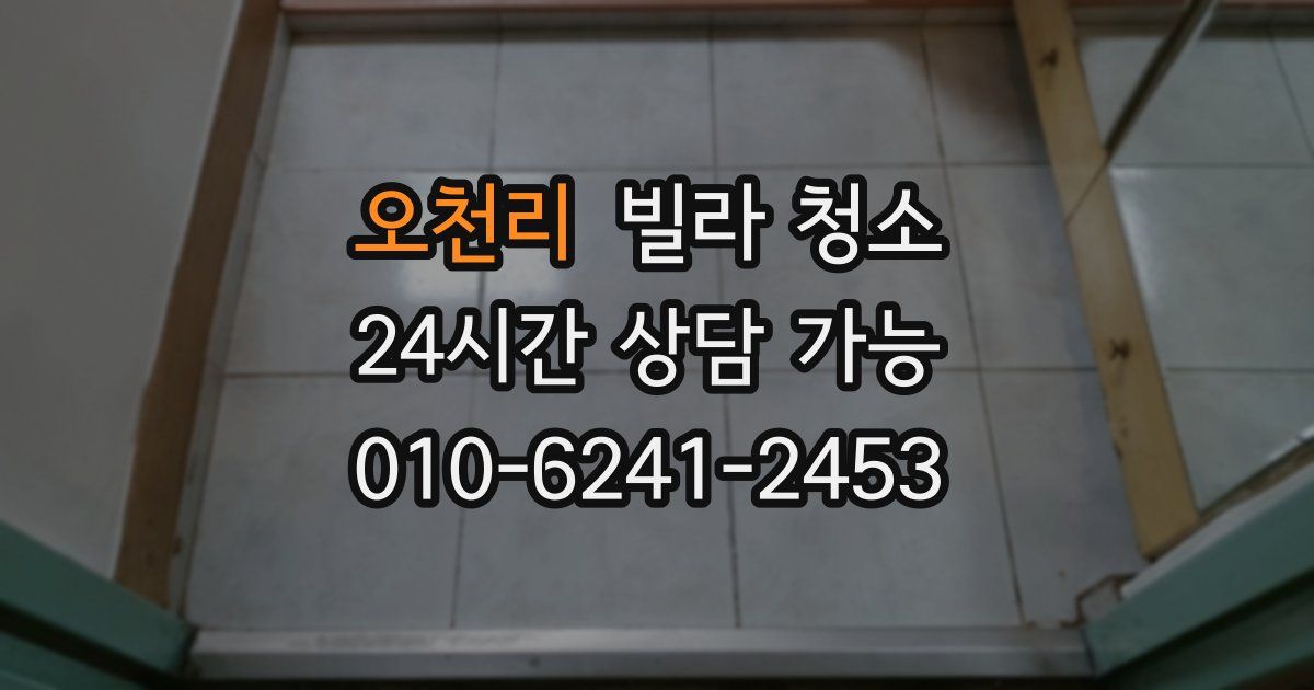 오천리 빌라 청소