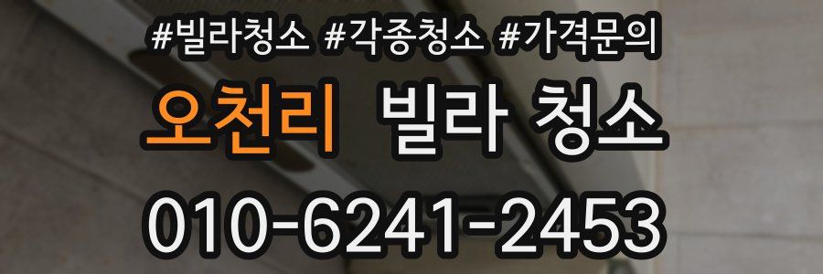 오천리 빌라 청소