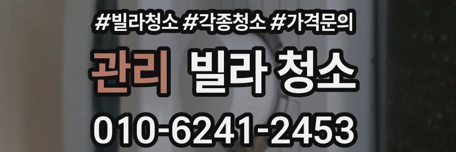 관리 빌라 청소