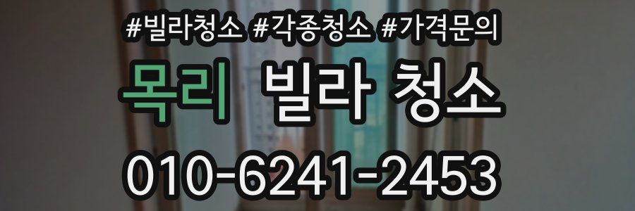 목리 빌라 청소