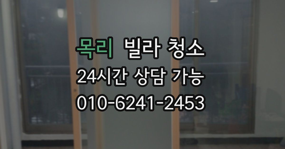 목리 빌라 청소