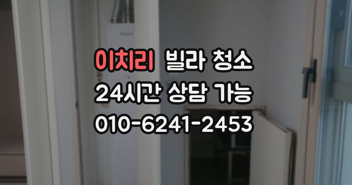 이치리 빌라 청소