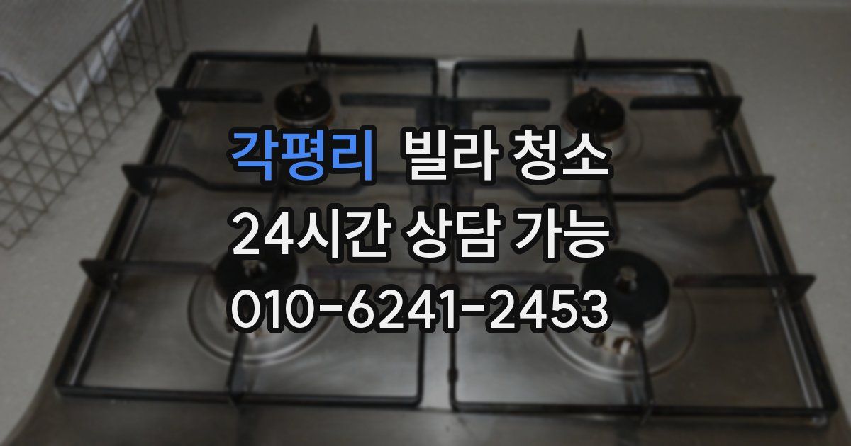 각평리 빌라 청소