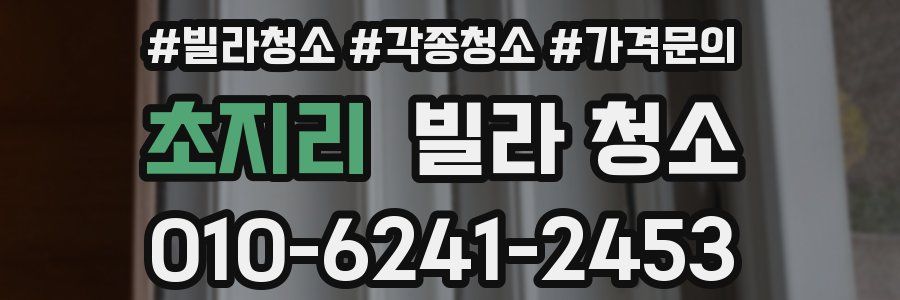 초지리 빌라 청소