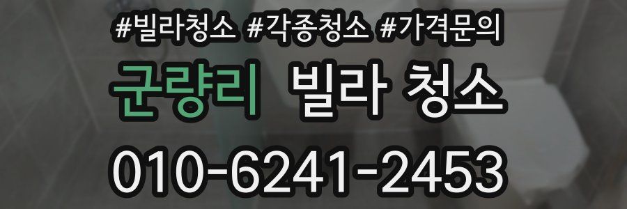 군량리 빌라 청소