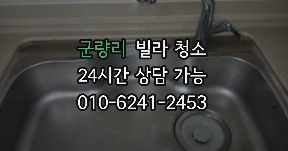 군량리 빌라 청소
