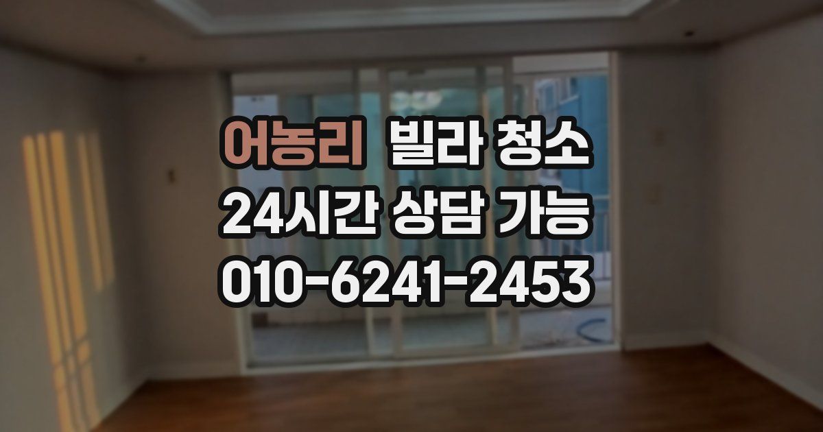 어농리 빌라 청소