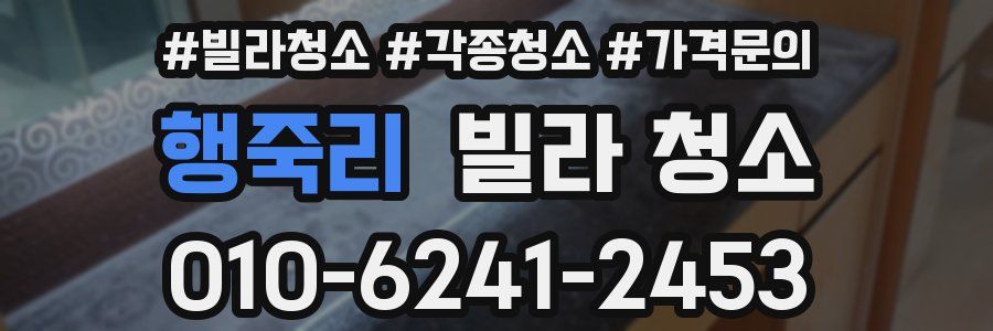 행죽리 빌라 청소