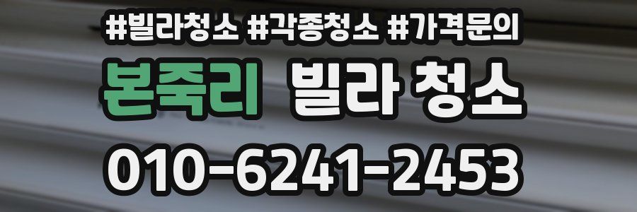 본죽리 빌라 청소