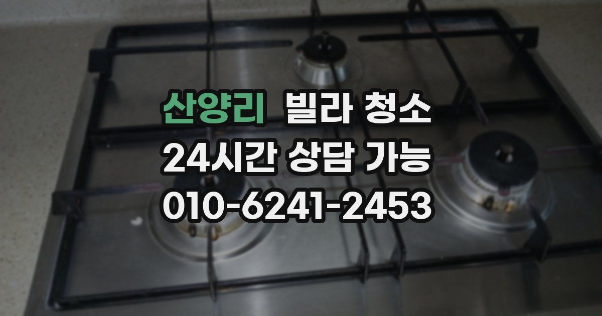 산양리 빌라 청소