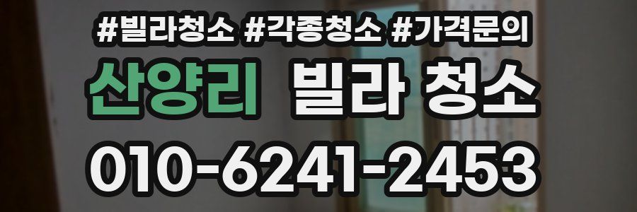 산양리 빌라 청소