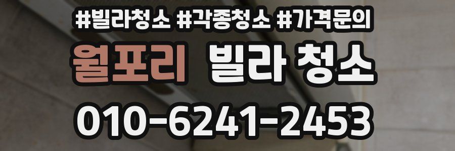 월포리 빌라 청소