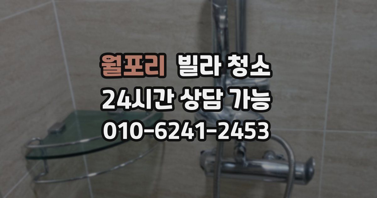 월포리 빌라 청소