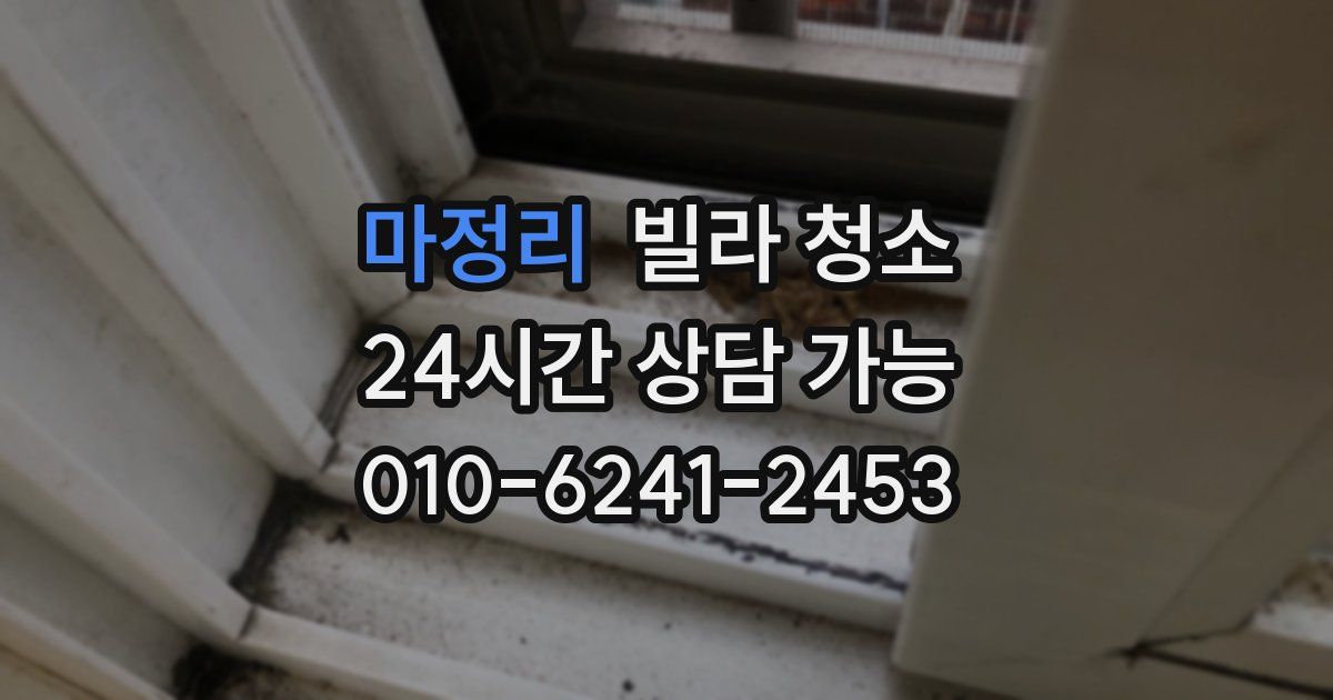 마정리 빌라 청소