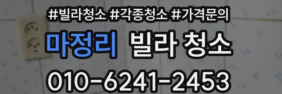 마정리 빌라 청소
