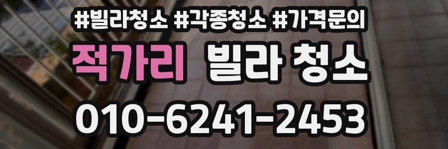 적가리 빌라 청소