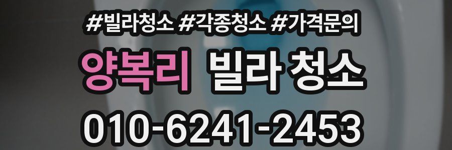 양복리 빌라 청소