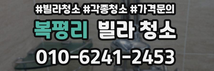 복평리 빌라 청소