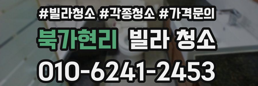 북가현리 빌라 청소