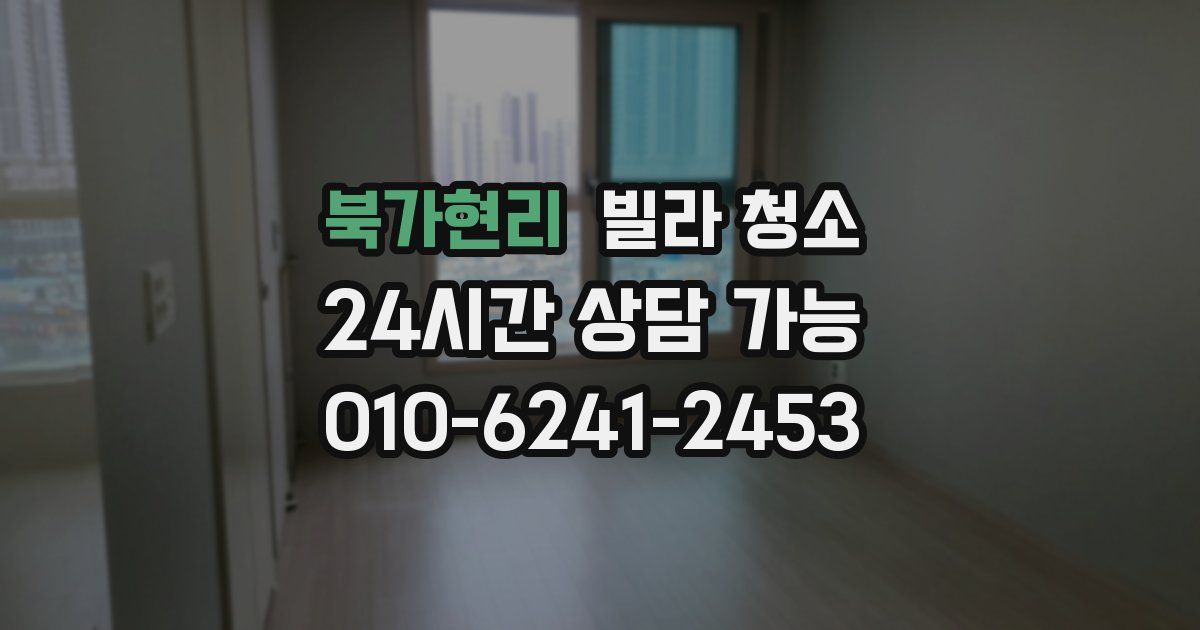 북가현리 빌라 청소