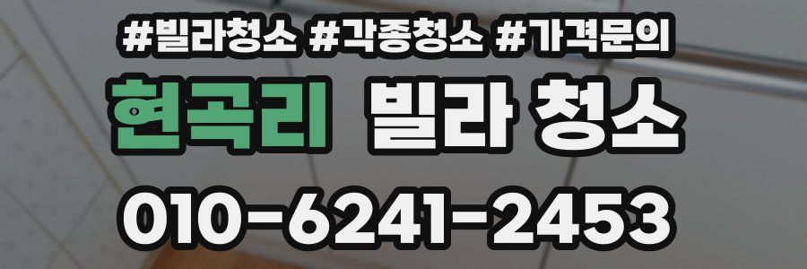 현곡리 빌라 청소