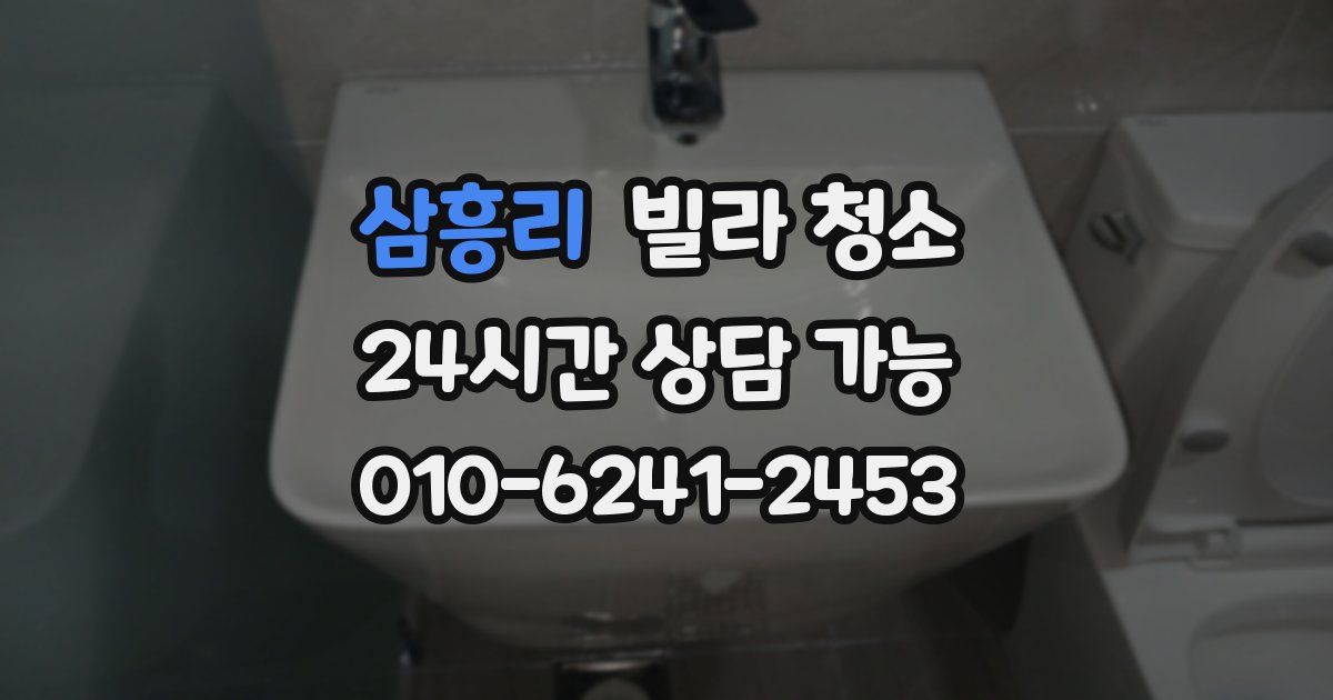 삼흥리 빌라 청소