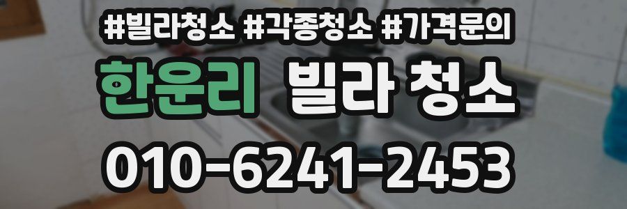 한운리 빌라 청소