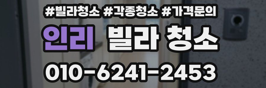 인리 빌라 청소