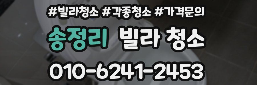 송정리 빌라 청소