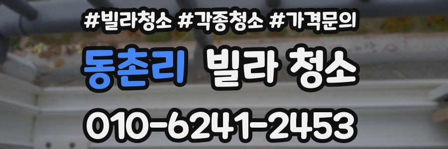 동촌리 빌라 청소