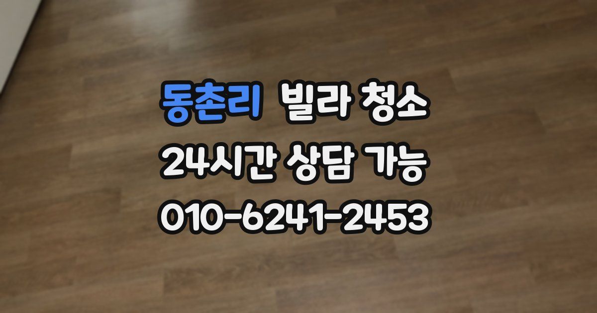 동촌리 빌라 청소