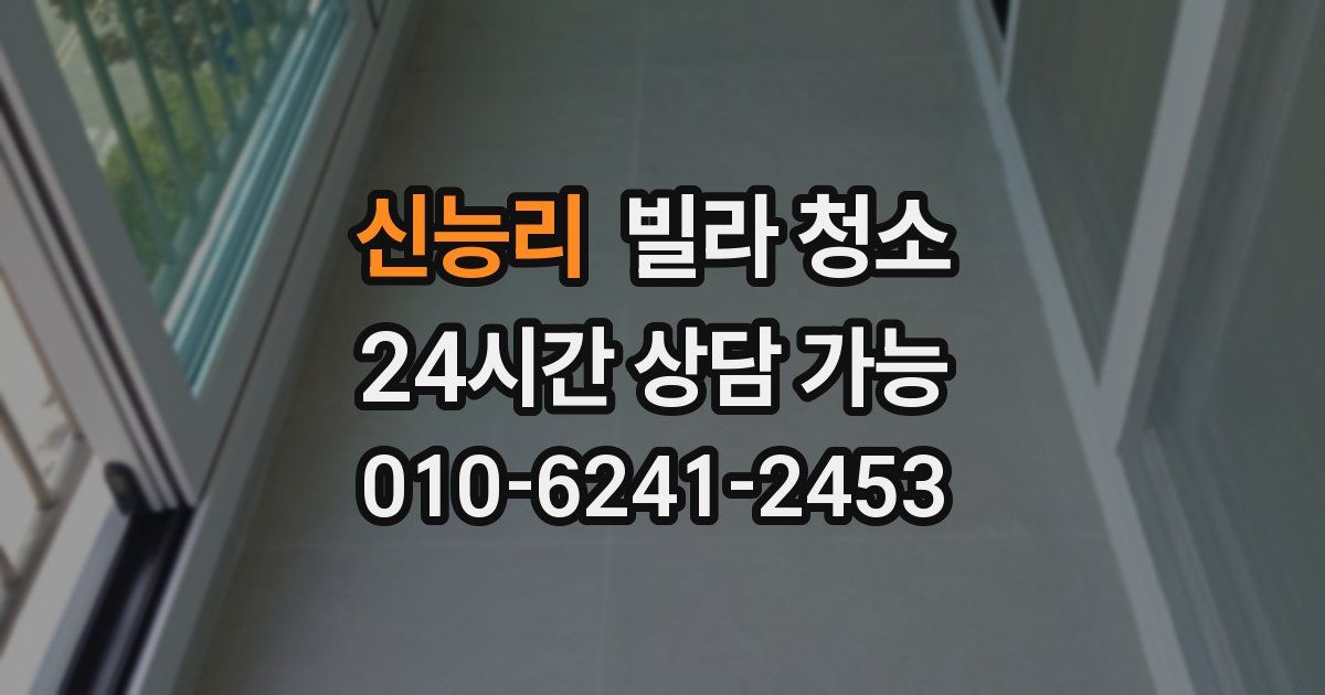 신능리 빌라 청소